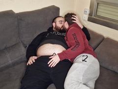 Bear and Chaser Suck Each Other's Cocks and Do a 69 on the Couch.