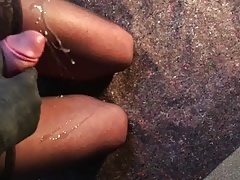 CD cums on stockings
