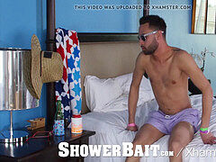 ShowerBait - straight guy drilled in douche by gay friend