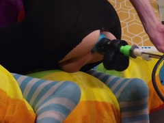 Femboy Getting Knotted Thru Torned Stocking Makes Him Sense Like A Great Mega-bitch