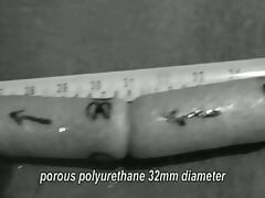A 1-meter dildo enters my bottomless asshole