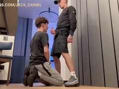 Two guys share a hardcore session