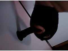 Me and black Dildo 20cm ass to mouth
