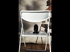 sitting on 8.5cm diam black plug