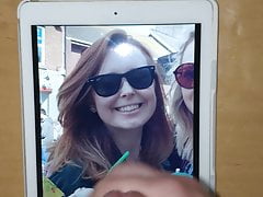 Cum on Heather in sunglasses