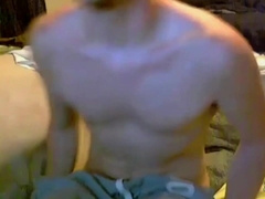 Hetero Stud Raises His Solo Fapping