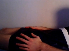 Assistant crossdresser in cute sundress