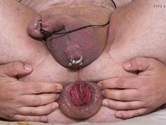 Milk in asshole, prolapse orgasm, prostate orgasm