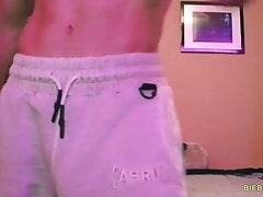 Huge dong solo masturbation