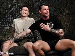ActiveDuty - Slutty Tatted n'Twink Soldiers Flip Fuck