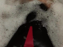 Draining in the Tub in Bathing Suit