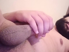 A Man In His Twenties Masturbates His Penis