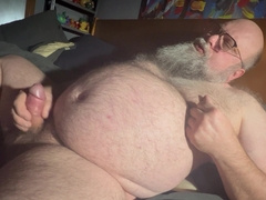 Late night fur covered uncircumcised dad joy