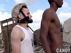 Military jocks hard humping after sultry salami sucking