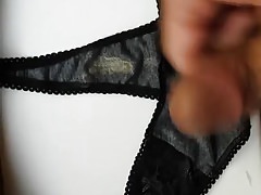 French lover cun on my ex wife black dirty panty