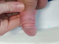 small wet penis of a young gaypeeing