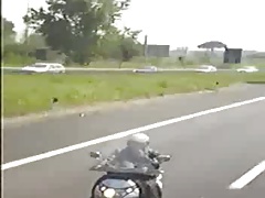 Dare to wank on the scooter