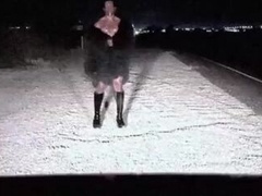 Cruised Outdoors for a Roadside Screw by Good-sized Dicked Muscle Stranger