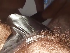 Playing with daddy's dick