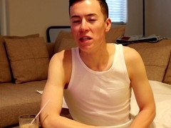 Gay masturbation, old and twink, alpha male