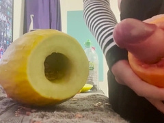 nice femboy plumbs fruit