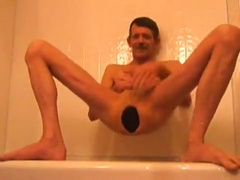 Huge Black Anus Stretching Butt Plug Dildo Fuck