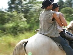 Wild guys fuck each other in the wilderness