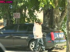 Black Bottom Seduced And Smashed In Ass Outdoor By White Gay