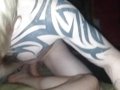 Straight guy sucks yummy cock and loves it