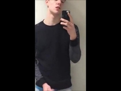 Boy sagging and cum at university 3