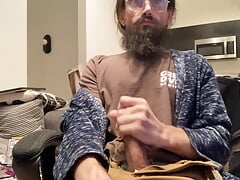 Guy With Cerebral Palsy Has Been Edging His Big Fat Cock