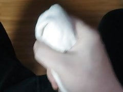 Masturbate and cumshot using my sis's socks