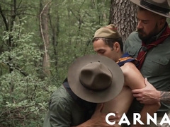 CARNAL PLUS - ScoutBoys 2 DILFs instruct Scout Marcus Rivers a lesson in discretion