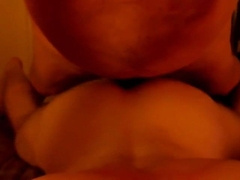 Senior guy jizzes in yelling