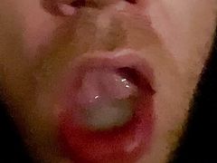Swallow my own cum 3 loads thawed out