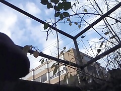 Watching a classmate pissing in public