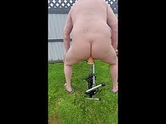 Fucking machine DP outdoor