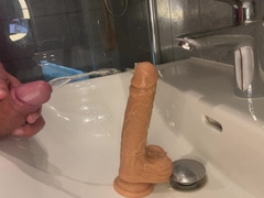 Mischievous masturbate off guideline with sloppy chat and urinate