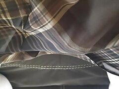 Lifting my plaid skirt