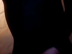 Mirror cumshot in lycra