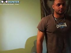 Husky straight guy gets a blowjob from a gay guy for the first time