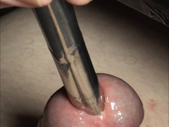 Extraordinary 13mm & 14mm Sounding Close-up Fetish Frenulum Torment Live groaning