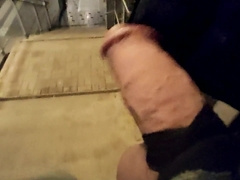 Sausage showing at Night with some lil' casual piss while walk at the end, ROD WALK