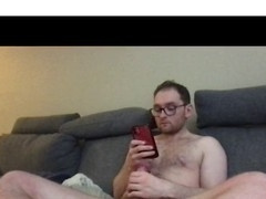 Hairy Guy's Cock Explodes During Solo Act