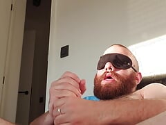 Horny chubby bear cub enjoying a nice bate in the sun
