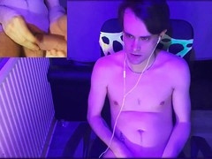 Tattooed cock, straight dick, cam