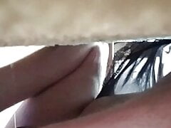 Sissy fucks dildo