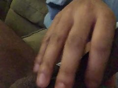 Jerking off my cock showing ass 2