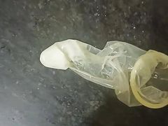 CUM in CONDOM