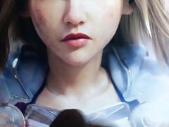 LUX Cum on her beautiful and charming cute face Tribute SOP